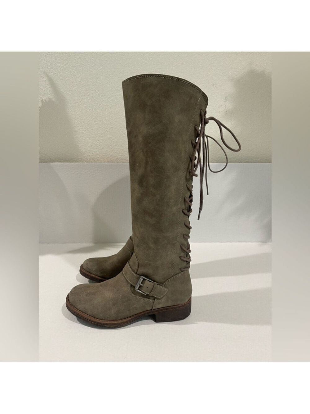 Women’s EuroSoft Taupe Selden Faux Leather Knee High Western Boot Size 6 US! - Picture 5 of 9